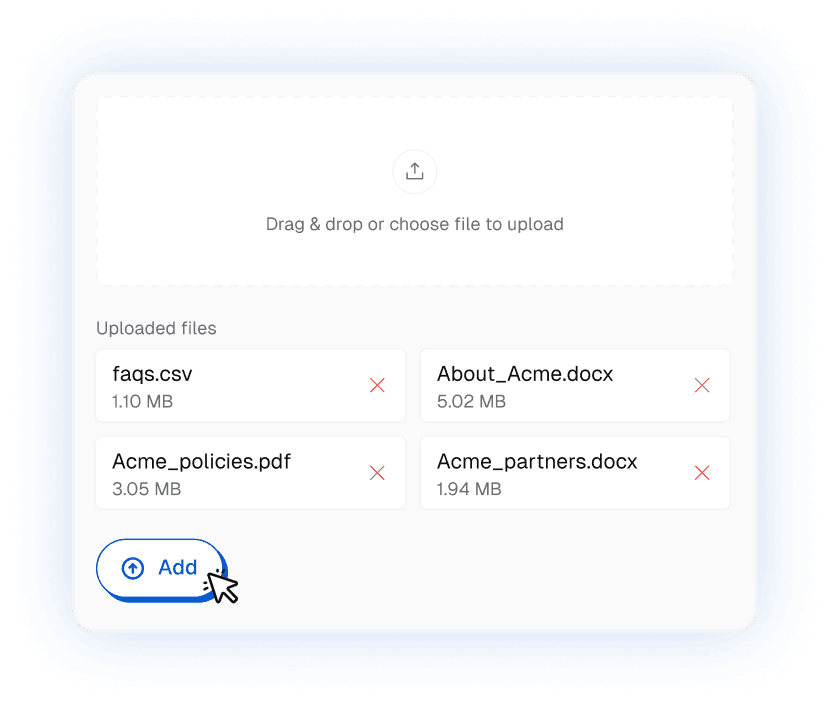 Upload any file